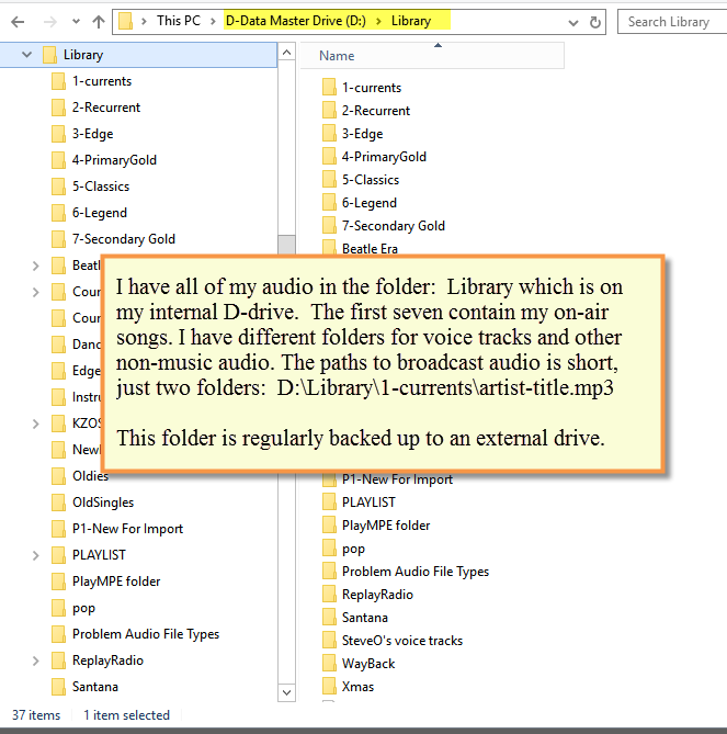 Audio Folders