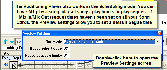 Player-In Schedule