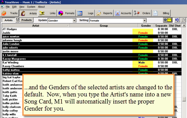 Set Default Genders 2