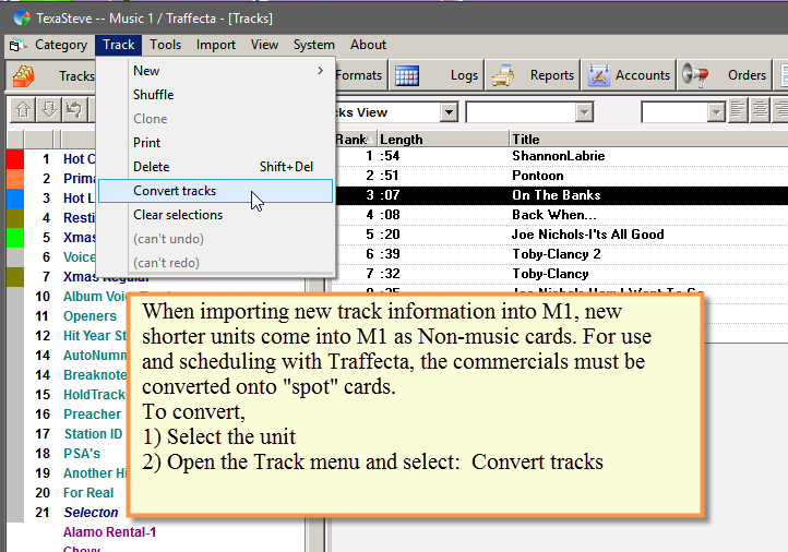 Traffecta - Convert Tracks 1